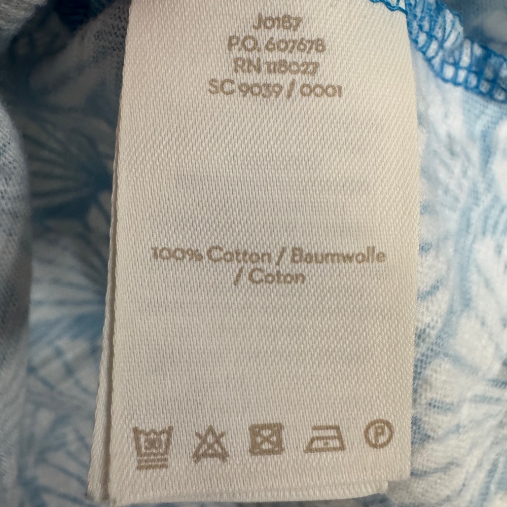 Boden Blue and White Shell Pattern Tank Top - Picture 5 of 5